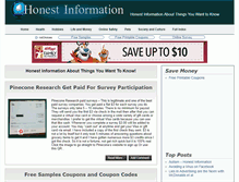 Tablet Screenshot of honestinformation.com